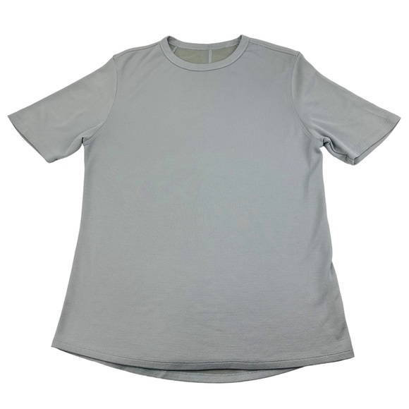 Lululemon Confluence Short Sleeve Crewneck Heavyweight Tee Silver Drop Grey - Picture 10 of 12